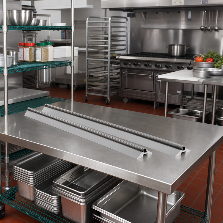 Product image #2 for Metro qwikTRAK HD 2-1/2 Ft. Track Set for Commercial Shelving