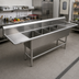 Thumbnail image #2 for John Boos Pro-Bowl 4-Compartment Stainless Steel Sink with Dual Drainboards and 12-Inch Deep Bowls