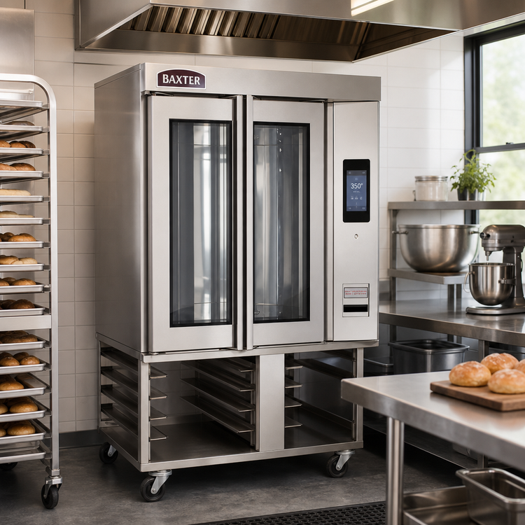 Product image #3 for Baxter OV320G Mini Rotating Rack Gas Convection Oven, 8-Pan Capacity
