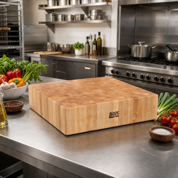 Product image #3 for Cucina LaForza 24 x 24 x 6 Inch End Grain Maple Butcher Block Top, Block Only