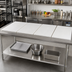 Thumbnail image #2 for John Boos P1071A Reversible Poly Replacement Work Table Top, 108-Inch x 30-Inch x 1-Inch, Cut in Four Sections