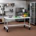 Thumbnail image #2 for New Age Mobile Aluminum Equipment Stand with Removable 12-Gauge Top, 60 x 30 x 24 Inches