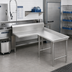 Thumbnail image #2 for Advance Tabco L-Shaped Island Clean Dishtable, Right-Attach, 47-Inch, 16 Gauge 304 Stainless Steel