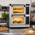 Thumbnail image #2 for PizzaMaster 350 Series Countertop Electric Stone Hearth Pizza Oven with 2 Independent Chambers
