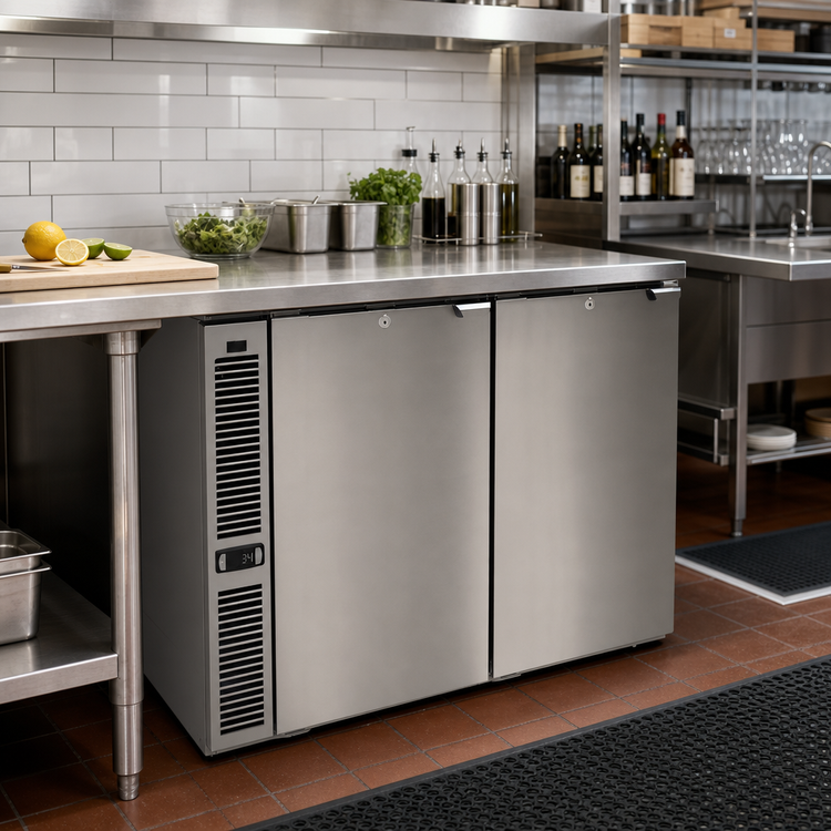 Product image #2 for Glastender C1SL36-UC One-Zone Side-Serviced Low-Profile Undercounter Cooler, 36 Inch, Two-Section