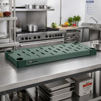 Thumbnail image #2 for Eagle Group Quik-Set SHDS2454VGL Louvered Shelf, 54 x 24 Inch, 14 Gauge Galvanized Steel, Green Epoxy Finish