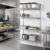 Thumbnail image #2 for EAGLEbrite 4-Tier Add-On Wire Shelving Unit, 42W x 18D x 63H, Zinc Finish