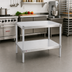 Thumbnail image #2 for New Age 42-Inch Wide Modular Aluminum Equipment Stand with 2 Adjustable Solid Shelves