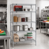 Thumbnail image #2 for EagleGard Red-i-Pak 4-Tier Stationary Wire Shelving Unit, 48 x 18 x 63 Inches