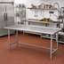 Thumbnail image #2 for Advance Tabco TSFG-3610 Stainless Steel Work Table, 120 x 36 Inch, Open Base, 1-1/2 Inch Rear Up-Turn