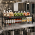 Thumbnail image #2 for QuadTruss Front Case Merchandise Wire Shelving Unit, 2-Tier, 60W x 14D x 14H, Black Epoxy