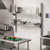 Thumbnail image #2 for Eagle Group 72-Inch NSF Wall-Mounted Cantilevered Shelving Standard Upright, Aluminum