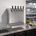 Thumbnail image #2 for Glastender Wall-Mount Glycol-Cooled Draft Dispensing Tower with 5 Stainless Steel Faucets