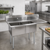Thumbnail image #2 for John Boos E-Series 2-Compartment Stainless Steel Sink with Right Drainboard