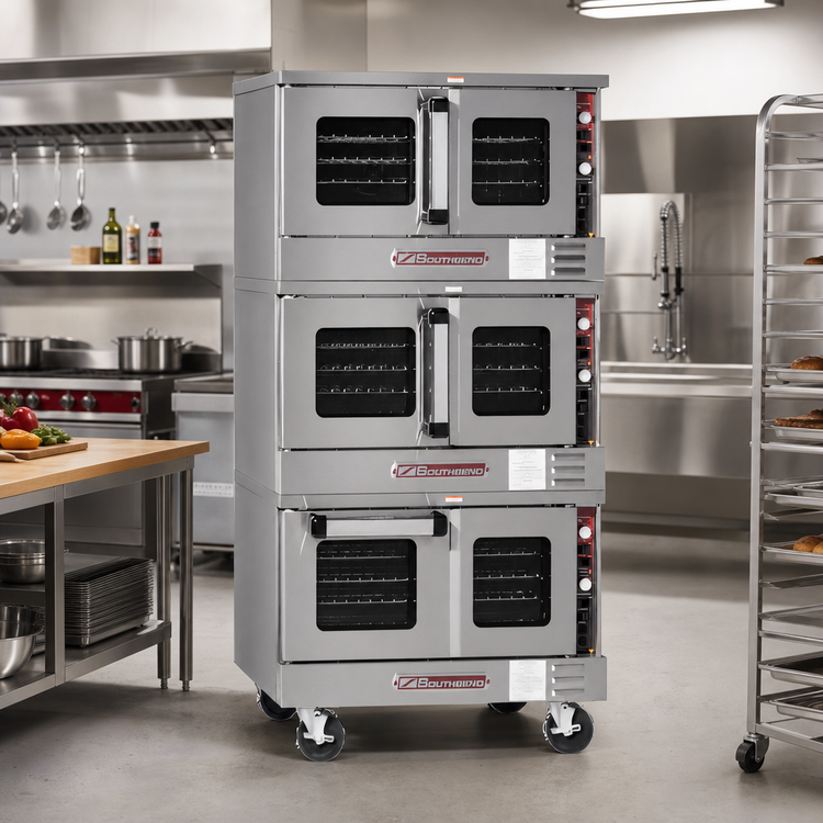 Product image #2 for Southbend TruVection TVES/30SC Low-Profile Triple-Deck Standard-Depth Electric Convection Oven