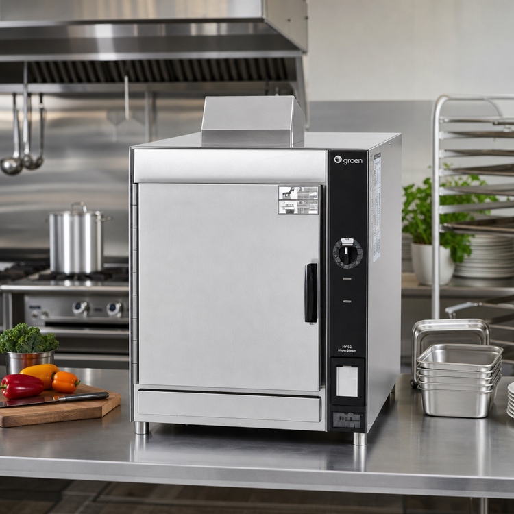 Product image #2 for Groen HyperSteam HY-5G Gas Countertop Pressureless Convection Steamer, 1 Compartment, 5-Pan Capacity