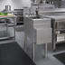 Thumbnail image #2 for Glastender Free-Standing Underbar Stainless Steel Hand Sink Unit with Faucet, Soap Dispenser and Towel Dispenser