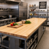 Thumbnail image #2 for John Boos Boos Block KCT14442-V Edge Grain Maple Kitchen Countertop, 144 x 42 x 1-1/2 Inch, Varnique Finish