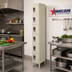 Thumbnail image #2 for Omcan USA 6-Tier Floor-Mounted Painted Steel Locker with 6 Compartments