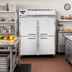 Thumbnail image #2 for Continental Refrigerator 2FENHD Two-Section Extra-Wide Reach-In Freezer with Half-Height Solid Doors