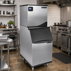 Thumbnail image #2 for Maxximum Maxx Ice MIM360N-B310 Modular Full-Dice Ice Machine with 310-lb Bin, Air-Cooled, 361 lb/24-Hour Production