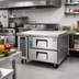 Thumbnail image #2 for Everest Refrigeration ECB36D2 Two-Drawer Chef Base Refrigerator, 36-3/8-Inch Wide, Self-Contained Side-Mounted R290