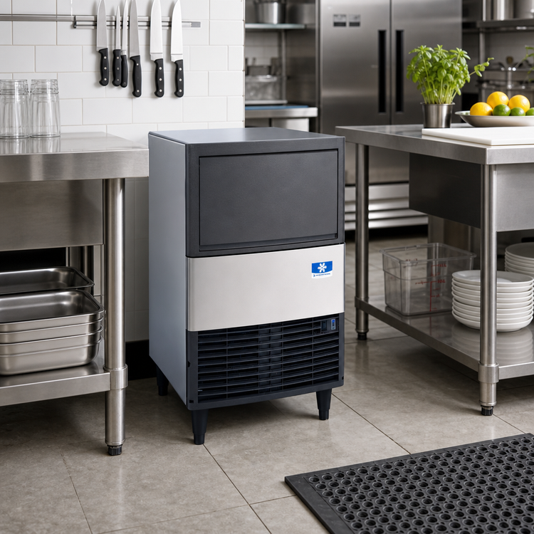 Product image #2 for Manitowoc NEO 65 Undercounter Air-Cooled Dice Cube Ice Machine with 31 lb Bin