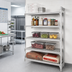 Thumbnail image #3 for Cambro Camshelving Premium 5-Shelf Vented Add-On Polymer Shelving Unit, 24 Inches Wide x 18 Inches Deep x 72 Inches High, Speckled Gray