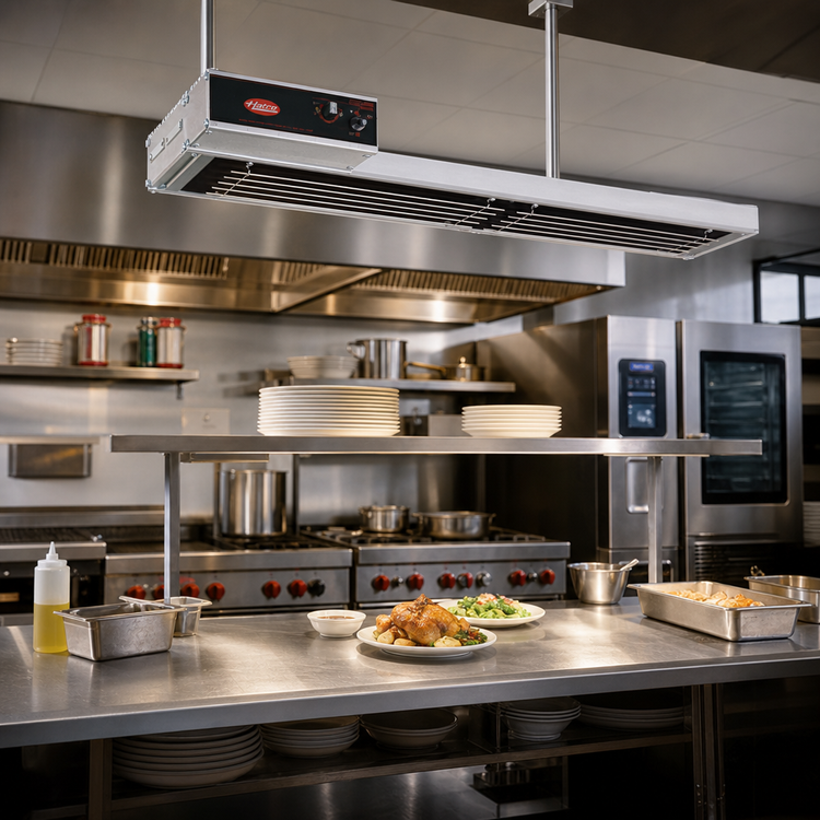 Product image #2 for Hatco Glo-Ray High Watt Dual Infra-Black 42-Inch Wide Strip Heater, Unlighted, 6-Inch Spacer