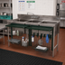 Thumbnail image #2 for Metro SmartWall 72-Inch Wide 3-Compartment Sink Unit