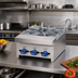 Thumbnail image #2 for Comstock-Castle FHP3 Countertop Gas Hot Plate, 36 Inch Wide, 3 Burner, Stainless Steel, Without Legs