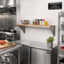 Thumbnail image #2 for Director's Choice 36-Inch x 8-Inch Mounted Work Shelf with Hardwood Top and Stainless Steel Drop Brackets