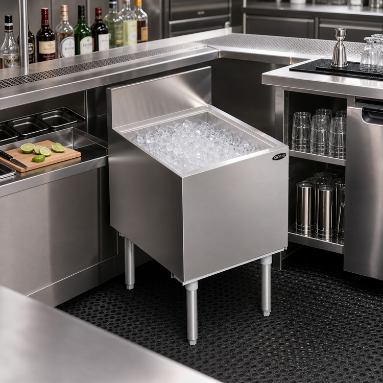 Product image #2 for Krowne Royal Series 18 Inch x 24 Inch Underbar Ice Bin/Cocktail Unit with 7-Circuit Cold Plate