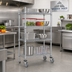 Thumbnail image #2 for Advance Tabco 4-Shelf 18 x 60 Inch Chrome Wire Mobile Cart with Rubber Casters