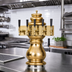Thumbnail image #2 for Glastender Braumeister 4-Faucet Polished Brass Glycol-Cooled Draft Dispensing Tower