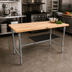 Thumbnail image #2 for John Boos SNB08 Wood Top Work Table with Stainless Steel Base, 48 x 30 Inches