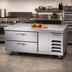 Thumbnail image #3 for Beverage-Air 52-Inch One-Section Worktop Cook Stand Refrigerator with 2 Drawers and Stainless Steel Top