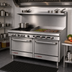Thumbnail image #2 for Southbend S-Series 60-Inch Gas Restaurant Range with 2 Open Burners, 48-Inch Griddle, and 2 Convection Ovens