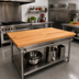 Thumbnail image #2 for Appalachian Red Oak Blended Rails Edge-Grain Island Countertop, 48