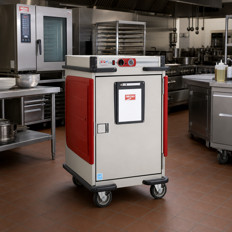 Product image #2 for Metro C5 Transport Armour Half-Height Mobile Heated Holding Cabinet with Adjustable Lip Load Slides