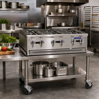 Thumbnail image #2 for Imperial (Middleby) Pro Series PSH848 48-Inch Gas Countertop Hot Plate with 8 Open Burners, Stainless Steel