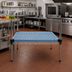 Thumbnail image #2 for QuadPlus 54 x 21 Inch Blue Louvered Polymer Shelf Mat with Wire Quad-Adjust Frame