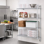 Thumbnail image #2 for Eagle Group EAGLEbrite A4-63-2448Z 4-Tier Add-On Wire Shelving Unit, 48 x 24 x 63 Inches, Zinc Finish