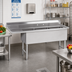 Thumbnail image #2 for Advance Tabco 3-Compartment Fabricated Sink with 24-Inch Left Drainboard, 14-Gauge 304 Stainless Steel