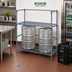 Thumbnail image #2 for Quantum Two-Tier Modular Wire Dunnage Rack for Tanks and Beverage Containers, 48 x 18 x 54 Inches, Gray Epoxy Antimicrobial Finish