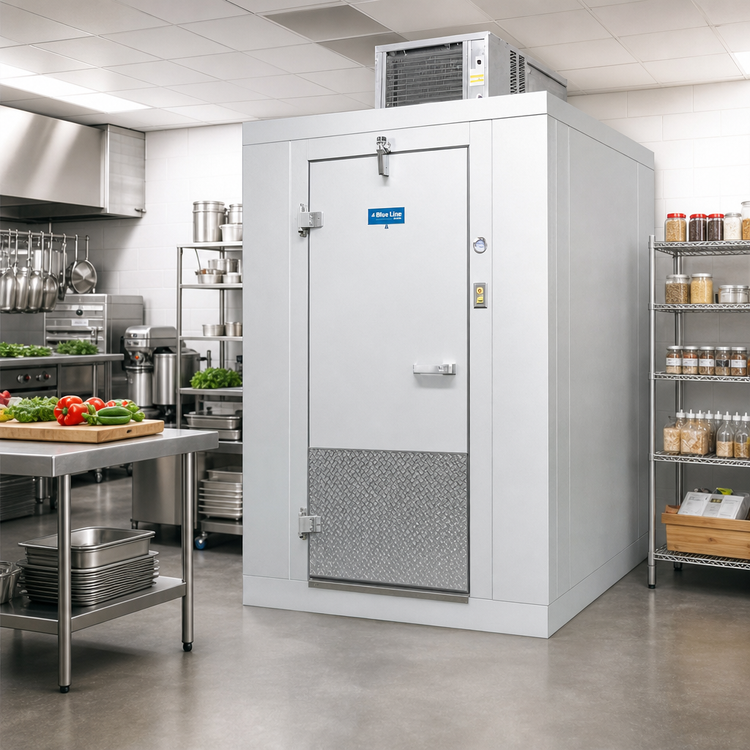 Product image #2 for Arctic Industries Blue Line Indoor Walk-In Cooler with Floor, Self-Contained Refrigeration, 8' x 10'