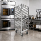 Thumbnail image #2 for Baxter Manufacturing BDSSRSB-12 Stainless Steel Single Side-Load Rack for Double Rack Oven, 12 Slides, 5-Inch Spacing