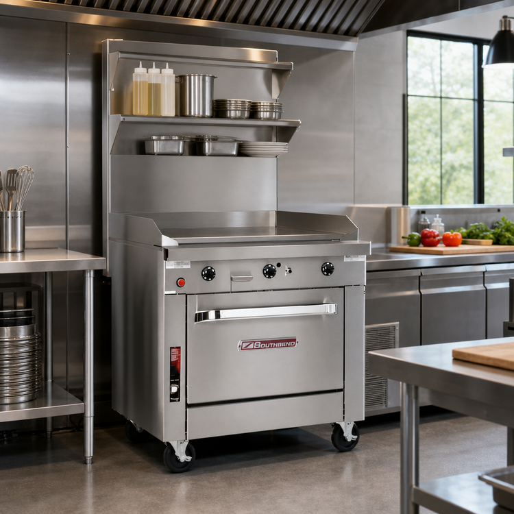 Product image #2 for Southbend Platinum 24-Inch Heavy Duty Gas Griddle Range with 1-Inch Plate and Cabinet Base
