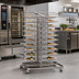 Thumbnail image #2 for RATIONAL 10-Full Size Pro/Classic Stainless Steel Mobile Plate Rack, 52 Plates