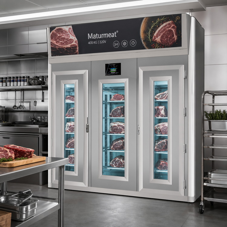 Product image #2 for Maturmeat® 400 Free-Standing Meat Aging Cabinet, 100-Inch Wide, 400 kg Capacity, 220V/3-Phase